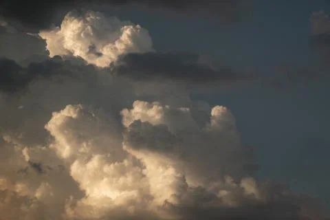 Dramatic sky with stormy clouds, Sky with clouds weather blue nature cloud. Stock Photos