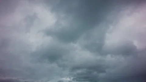 Dramatic sky with stormy clouds  time lapse motion footage 4K video Stock Footage 105156388