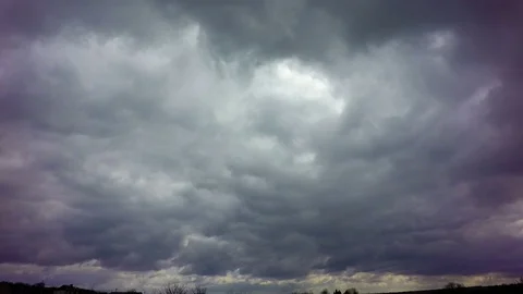 Dramatic sky with stormy clouds  time lapse motion footage 4K video 스톡 동영상 105157304
