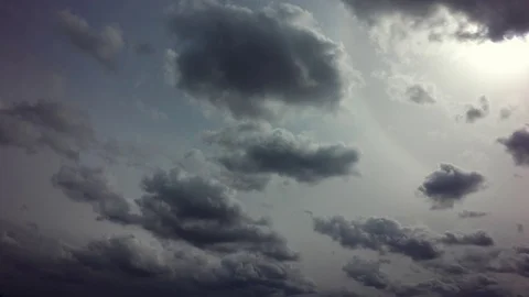 Dramatic sky with stormy clouds time lapse motion footage 4K video Stock Footage 105719057