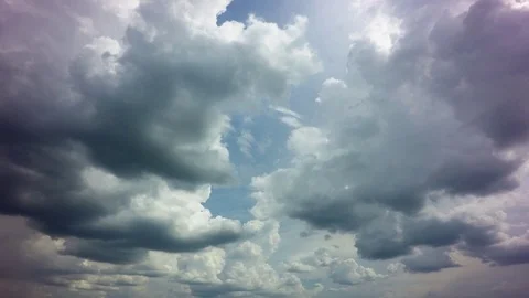 Dramatic sky with stormy clouds  time lapse motion footage 4K video 스톡 동영상 108632232