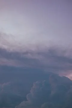 Dramatic Sky with Stormy Overcast Clouds 스톡 사진