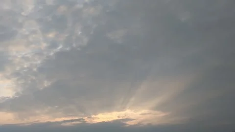 Dramatic Sky Sun Rays 스톡 동영상 320093836