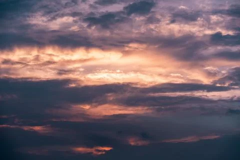 Dramatic Sky at Sunrise Sunset sky clouds sunrise sunset tranquility Stock Photos