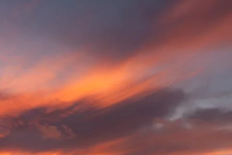 Dramatic sky at sunset Stock Photos