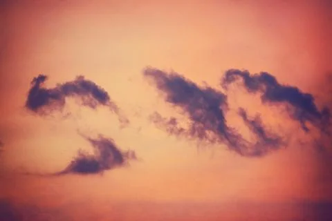 Dramatic sky at sunset. Stock Photos