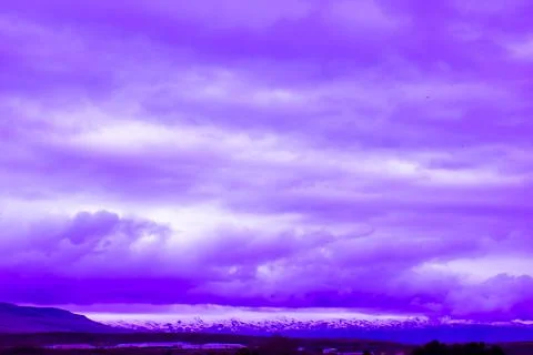 Dramatic sky at sunset, time lapse clouds Fotos de archivo