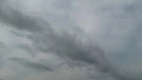 Dramatic sky with swirling gray clouds creating a moody atmosphere in a dyn.. Stock Footage 339425587