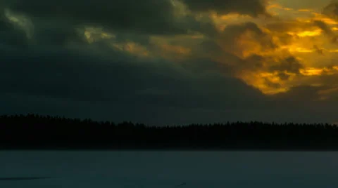 Dramatic sky time-lapse 4K resolution Stock Footage 36996424