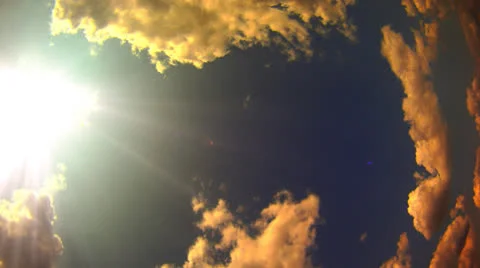 Dramatic sky time lapse Stock Footage 25789375