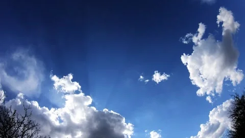 Dramatic Sky Timelapse with Fast-Moving Clouds 2021 Stock Footage 319446194