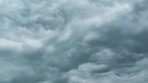 Dramatic sky. Timelapse of thick rain clouds. Stockbeeldmateriaal 162415530
