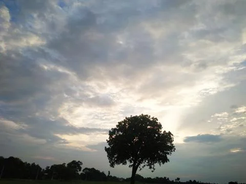 Dramatic sky view in bihar. this photo is taken in India. Foto stock