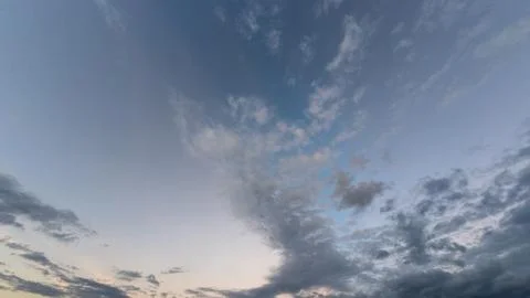 Dramatic Sky with Wispy Clouds Stock Photos