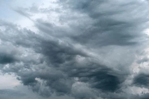Dramatic skyline with storm clouds. Stock Photos
