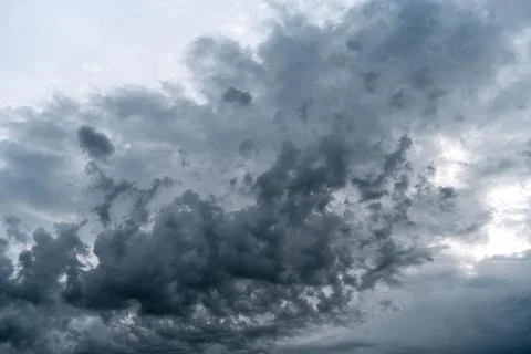 Dramatic skyline with storm clouds. Stock Photos