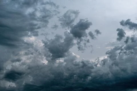 Dramatic skyline with storm clouds. Stock Photos