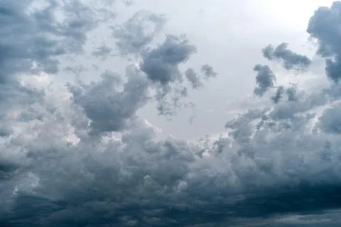 Dramatic skyline with storm clouds. Stock Photos