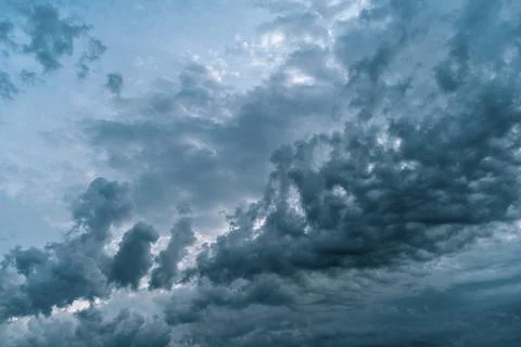 Dramatic skyline with storm clouds. Stock Photos