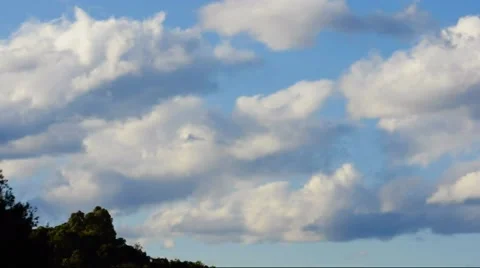 Dramatic Skyscape in high winds. Stock Footage 53281706