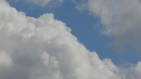 Dramatic Slow Motion Cinematic Clouds in Blue Sky Stock Footage 346560104