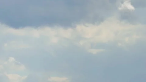 Dramatic Slow Motion Cinematic Clouds in Blue Sky Stock Footage 346560117