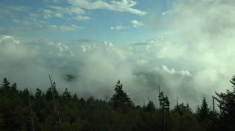 Dramatic Smoky Mountains View Stock Footage 42483542