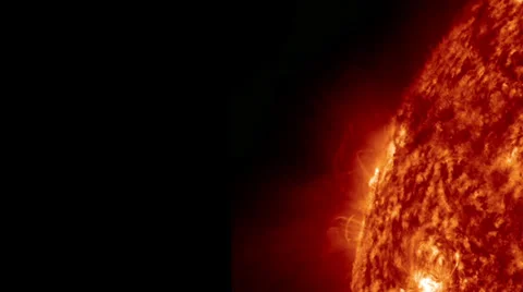 Dramatic solar eruption - prominence Stock Footage 35352411