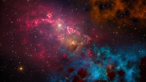 Dramatic space trip universe planets galaxies stars and nebulae. Stock-Footage 162833743