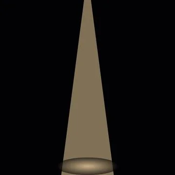 Dramatic Spotlight Beam on Dark Background Stock Illustration