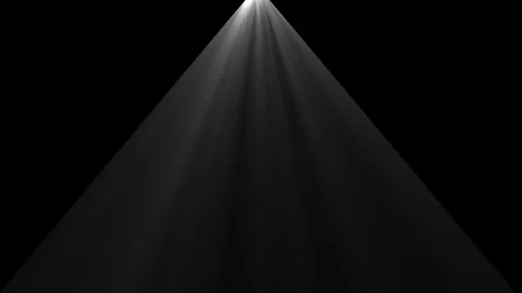 Dramatic spotlight beam piercing darkness ethereal light rays emanating fro.. Stock Footage 338371799