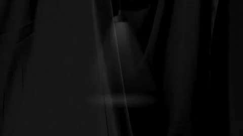 Dramatic spotlight shining in the dark, creating suspenseful atmosphere and.. Stock Footage 322806942