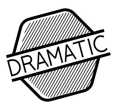Dramatic stamp on white Illustrazione stock