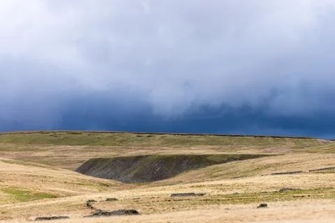 Dramatic Storm Clouds And Coastal Weather Landscape 写真素材