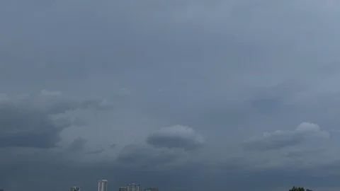 Dramatic Storm clouds and rain approaching 1080p 23.976fps Stock Footage