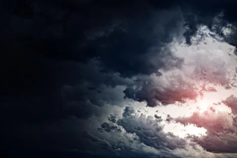 Dramatic Storm Clouds Background Foto stock