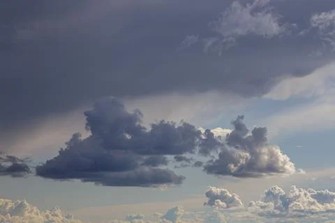 Dramatic storm clouds for the background. Stock Photos