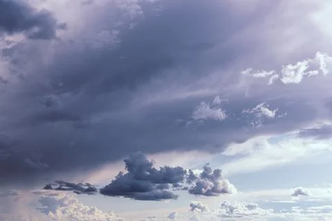 Dramatic storm clouds for the background. Stock Photos