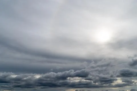 Dramatic storm clouds for the background. Stock Photos
