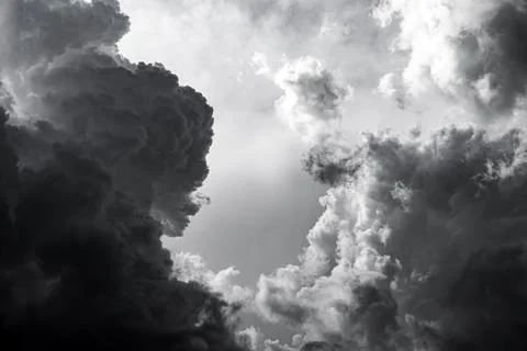 Dramatic Storm Clouds Background Stock Photos