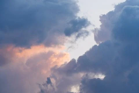 Dramatic storm clouds for the background. Stock Photos