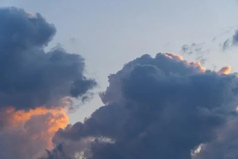 Dramatic storm clouds for the background. Stock Photos