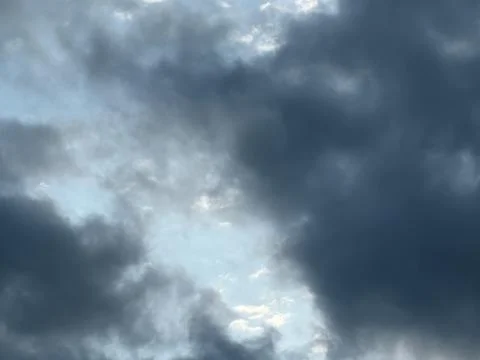 Dramatic Storm Clouds with Bright Opening Stock Photos