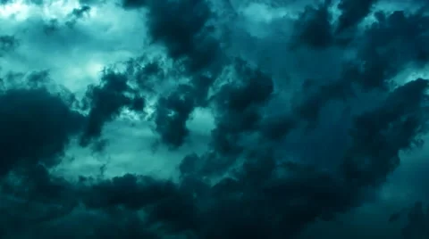 Dramatic storm clouds (dark cinematic) Stock Footage 41726285