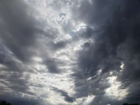 Dramatic storm clouds Stockbeeldmateriaal 75839372