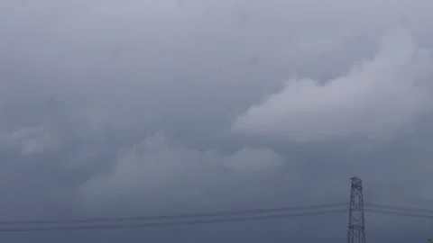 Dramatic storm clouds Stock Footage 344813417