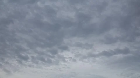 Dramatic storm clouds forming in the sky in a cinematic weather timelapse Video stock 306943930