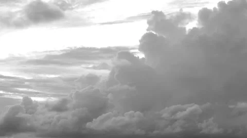 Dramatic storm clouds gather in atmospheric sky footage Stock-Footage 341969077