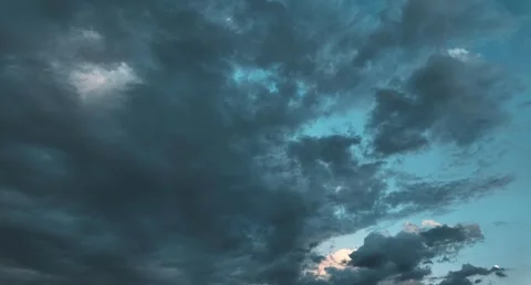 Dramatic Storm Clouds Light Breaking Through Stock Footage 337874542