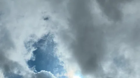 Dramatic storm clouds moving across the sky Stock-Footage 336845850